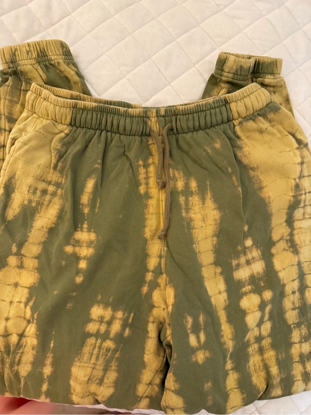 wild fable Olive and Yellow Tie-Dye Pull-On Kids Shorts